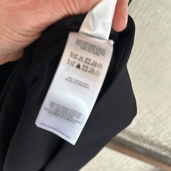 Victoria Beckham black flutter sleeve pocket dress high button neck size 10 - Picture 8 of 12